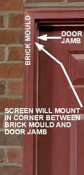 How To Measure Doors with Brick Mould - Retractable Screens for
